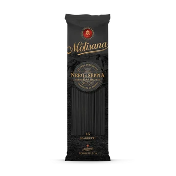 La Molisana Spaghetti Nero fekete olasz száraztészta 500g