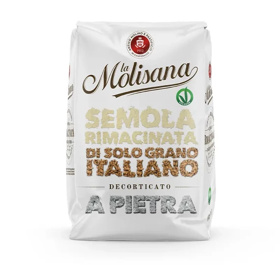La Molisana Semola Rimacinata finomszemű olasz durumliszt (nyújtóliszt) 1kg